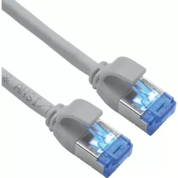 ROLINE S/FTP komutācijas kabelis Cat.6A TPE PoE piemērots, nesamudžināms, pelēks, 0,5 m - Tīkls - CAT 6a