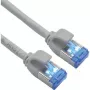 ROLINE S/FTP komutācijas kabelis Cat.6A TPE PoE piemērots, nesamudžināms, pelēks, 0,5 m - Tīkls - CAT 6a