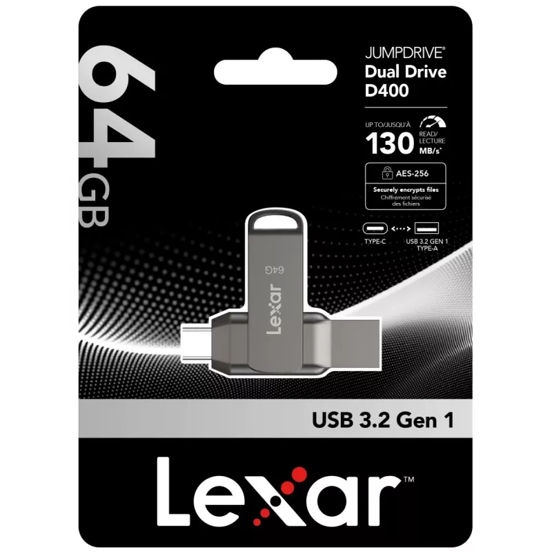 USB zibatmiņa Lexar 64 GB USB Type-C LJDD400064G-BNQNG