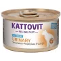 Mitrā kaķu barība KATTOVIT Feline Diet Urinary Tuna paciņa 85 g — urīnizvadsistēmas atbalsts, 78% mitrums, 11% olbaltumvielu