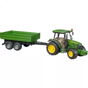 Traktora modelis BRUDER John Deere 5115 M ar pašizgāzēju