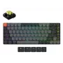 Mehāniskā tastatūra Keychron K3X-B4 — 75% zema profila, vadu un Bluetooth 5.2, USB-C, RGB fona apgaismojums, pelēka, akumulators līdz 124 stundām