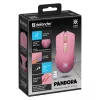 Bezvadu spēļu pele DEFENDER P ANDORA PINK interfeiss