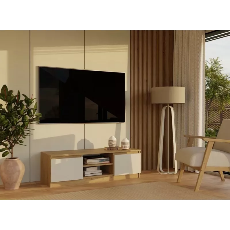 MALWA 120 TV skapis, artisan ozols/kašmira