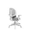 Grozāmais krēsls mark adler Junior 4.5 pelēka — ergonomisks rakstāmgalda krēsls, regulējams augstums 40–50 cm, sieta atzveltne, ritenīšu pamatne, roku balsti, jostasvietas atbalsts