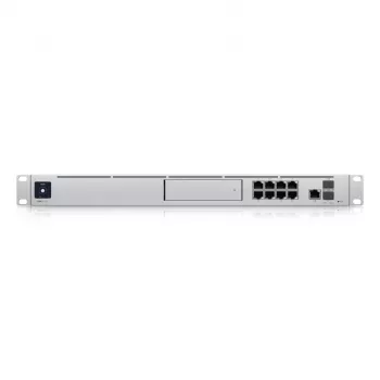 Vārteja UBIQUITI Dream Machine Special Edition — statīvs 1U, 8x RJ-45 LAN, PoE, 1.7 GHz CPU, 4 GB DDR4, 16 GB zibatmiņa, 3.3 cm skārienekrāns