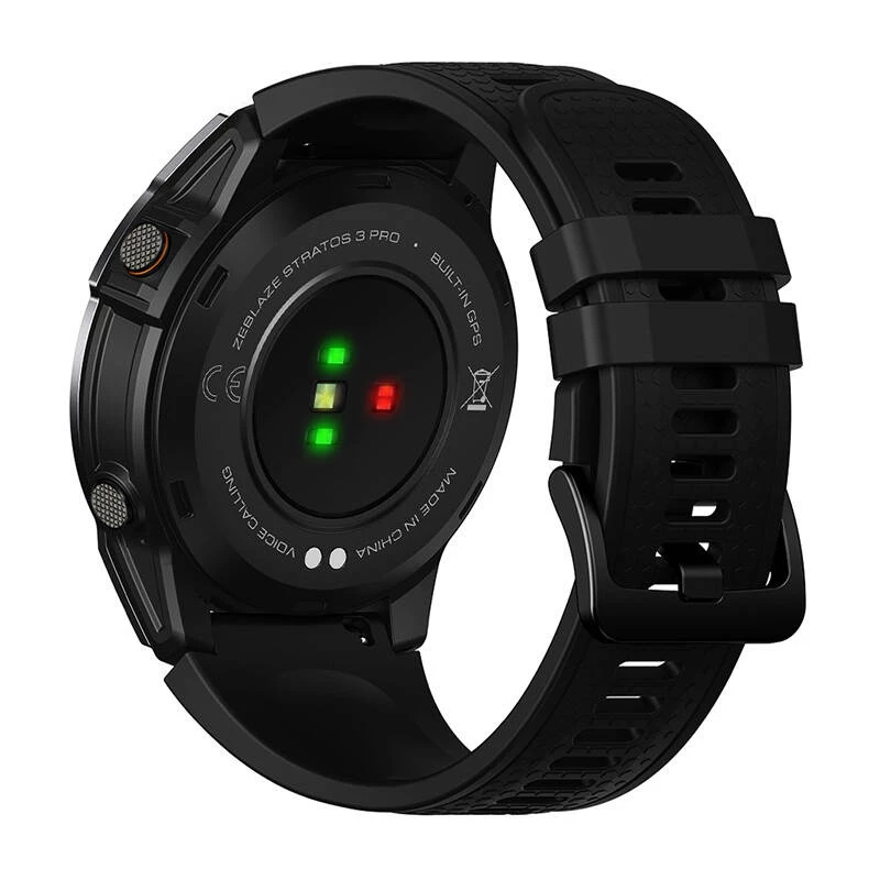Viedpulkstenis Zeblaze Stratos 3 Pro melnā krāsā