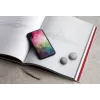 viedtālruņa maciņš iKins iPhone XR — water flower design, Melns