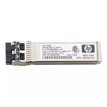 Uztvērēja modulis HPE 8Gb Short Wave Fibre Channel SFP+
