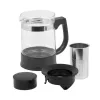 Resto Kitchenware 90512 tējkanna Viena tējkanna 950 ml Melna, Caurspīdīga