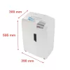 Papīra smalcinātājs HSM X15, daļiņu griezums P-4, 23 cm darba platums, 16 lapu ietilpība, 26 L tvertne, sudraba