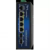 Rūpnieciskais PoE slēdzis ALLNET ALL-SGI8106PMJ-BT — 6 portu (4 PoE+), izturīgs metāla korpuss