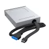 Akasa USB 20 Gbps Type-C panelis ar diviem 5 Gbps Type-A portiem