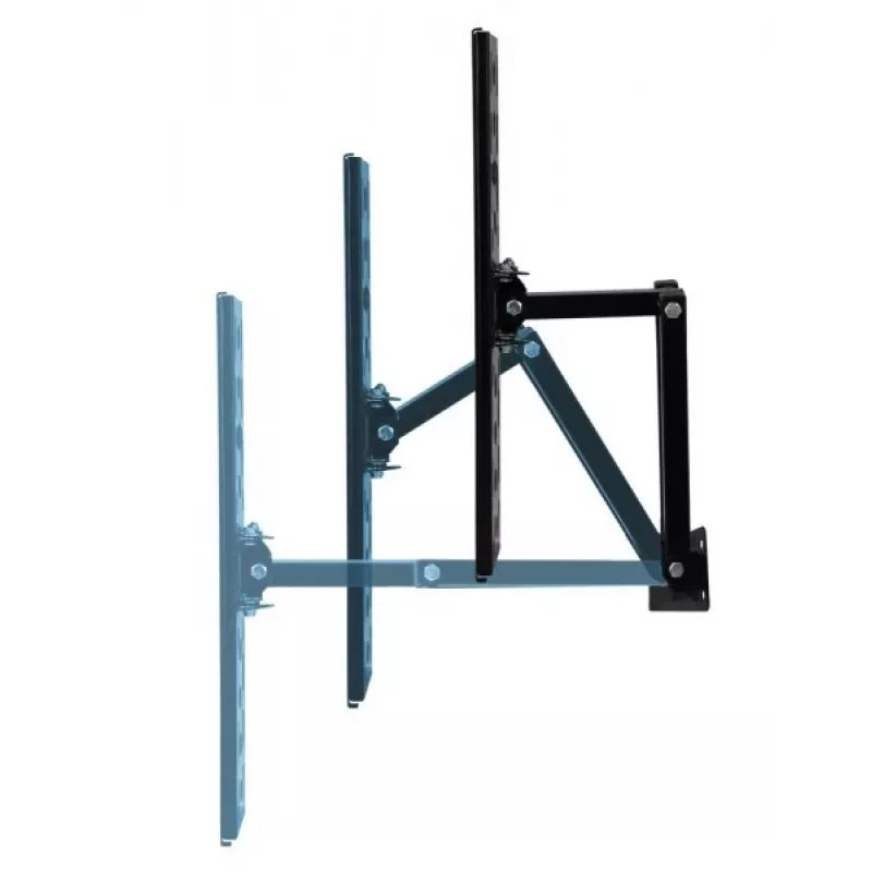 Wall TV mount ESPERANZA ERW016 for 70 inch TVs, Melns, 45 kg capacity, VESA 75x75–400x400, tilt 15°