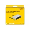DeLOCK 91708 Karšu lasītājs USB 2.0 Iekšējais Melns Pelēks CF SD MicroSD