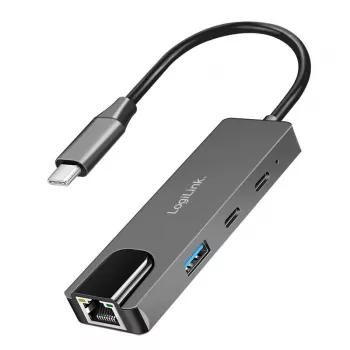 USB3.2 Gen1 centrmezgls, 3 portu ar 2.5G Ethernet