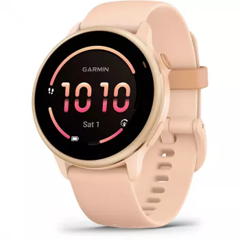 Garmin vívoactive 6 3,05 cm (1,2) AMOLED 42 mm Digitāls 390 x 390 pikseļi Skārienekrāns Rozā Wi-Fi GPS (satelīts)