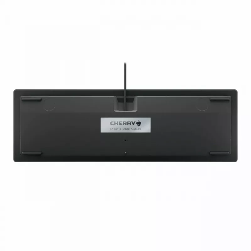 Tastatūra CHERRY AK-C8112 Medical USB QWERTZ Vācu Melna Balta Pilnizmēra
