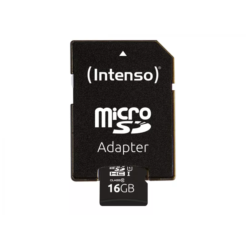 Intenso Performance - Zibatmiņas karte (microSDHC/SD adapteris iekļauts) - 16 GB - UHS-I U1 / Class10 - microSDHC UHS-I
