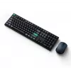 Tastatūra Keychron B36 + BM25 pilna izmēra 100% QWERTY angļu, USB + RF bezvadu + Bluetooth, šķērveida slēdži, melna, pele iekļauta