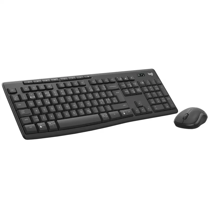 Logitech MK370 Combo for Business tastatūra ar peli, biroja RF bezvadu + Bluetooth, QWERTY, Nordic, grafīta krāsā
