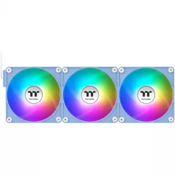 Thermaltake CT140 EX ARGB 140mm korpusa ventilatori, 3 gab. komplekts – hortenzijas zils
