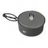 Kempinga katls ESBIT PT1100HA — Alumīnija katls 1,1 L, Ø14,8 cm, 227 g, melns