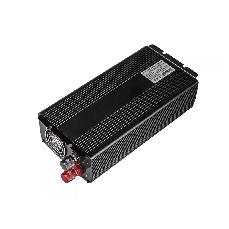 Green Cell INV09 tīkla adapteris/invertors Auto 1000 W Melns