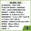 Cobi Blocks Sd.Kfz 222 modela komplekts COBI-2657 — 502 bloki