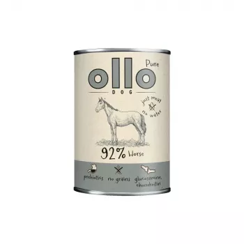 OLLO Pure Horse - mitrā suņu barība - 400g