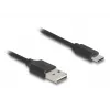 USB kabelis DeLOCK 90133 USB 2.0 0,8 m Melns