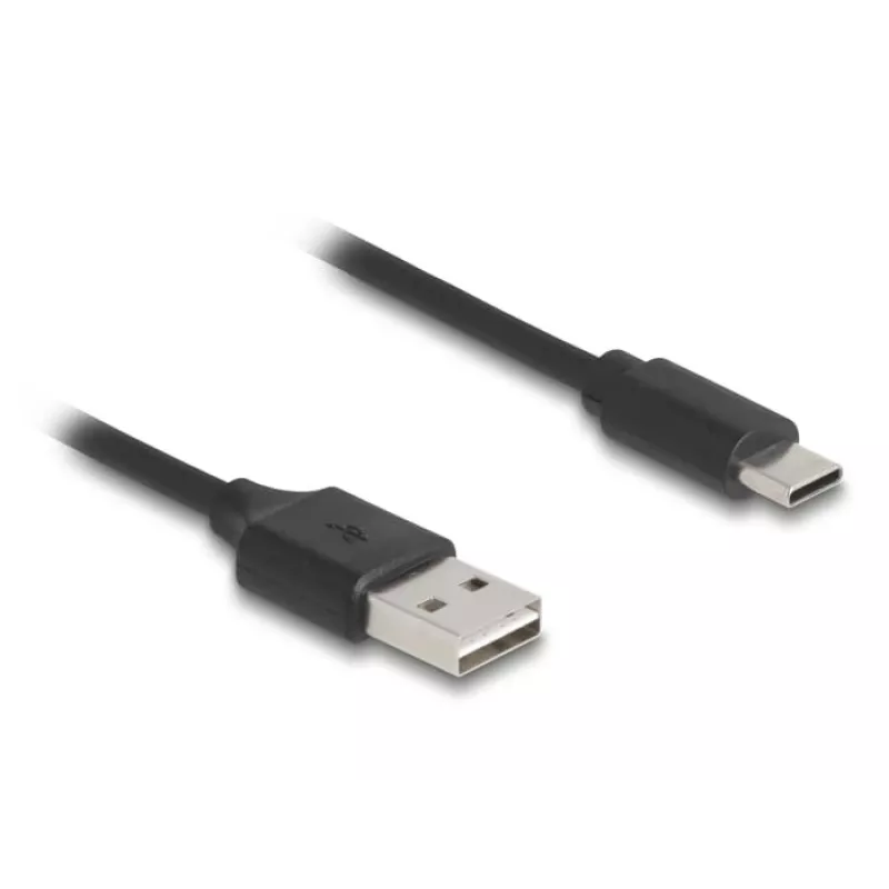 USB kabelis DeLOCK 90133 USB 2.0 0,8 m Melns