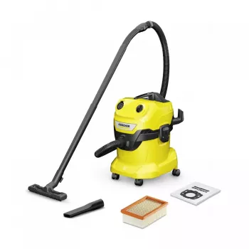 Mucas putekļsūcējs Karcher WD 4 V-20/5/22 — 20 L, 1000 W, sausā un mitrā tīrīšana, 2,2 m šļūtene