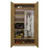 Top E Shop SD-90 ART KPL skapis — ozolkoka rāmis, 7 plaukti, 2 durvis