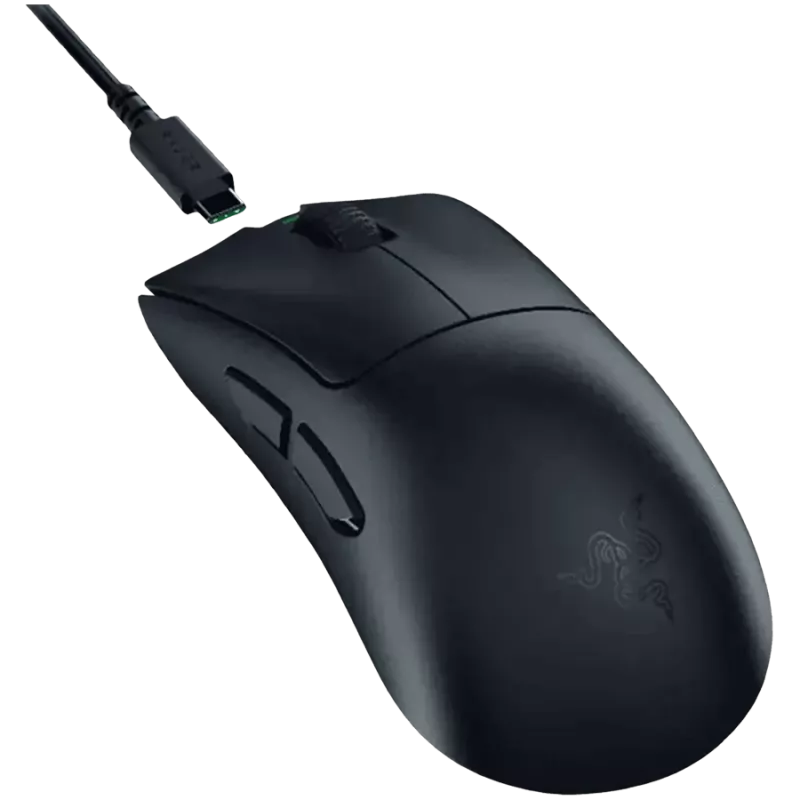Pele Razer DeathAdder V3 HyperSpeed RF bezvadu + USB Type-C