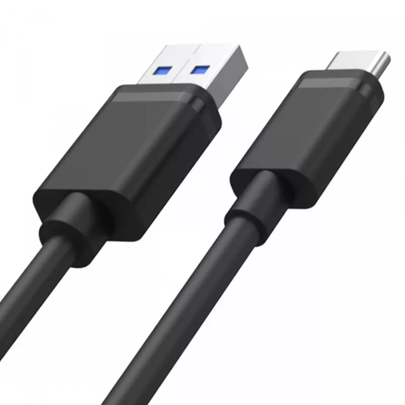 USB-C uz USB-A datu un uzlādes kabelis Unitek C14067BK 1,5 m, melns, vīrieša USB-C uz vīrieša USB-A
