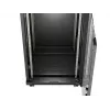 Brīvi stāvošs statīvu skapis LANBERG FF01-6624-12BL 24U 19 collu 600×600 mm, IP20, 1200 kg, melns