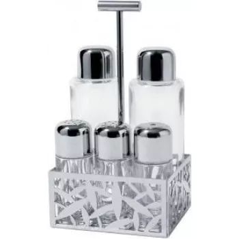 Eļļas/etiķa dozators Alessi Cactus! Stikls nerūsējošais tērauds 216 mm