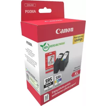 Oriģināls Canon tintes kasetņu komplekts 7170C004, lielas (XL) ietilpības, 2 gab. — melna, ciāna, fuksīna, dzeltena, 9,7 ml