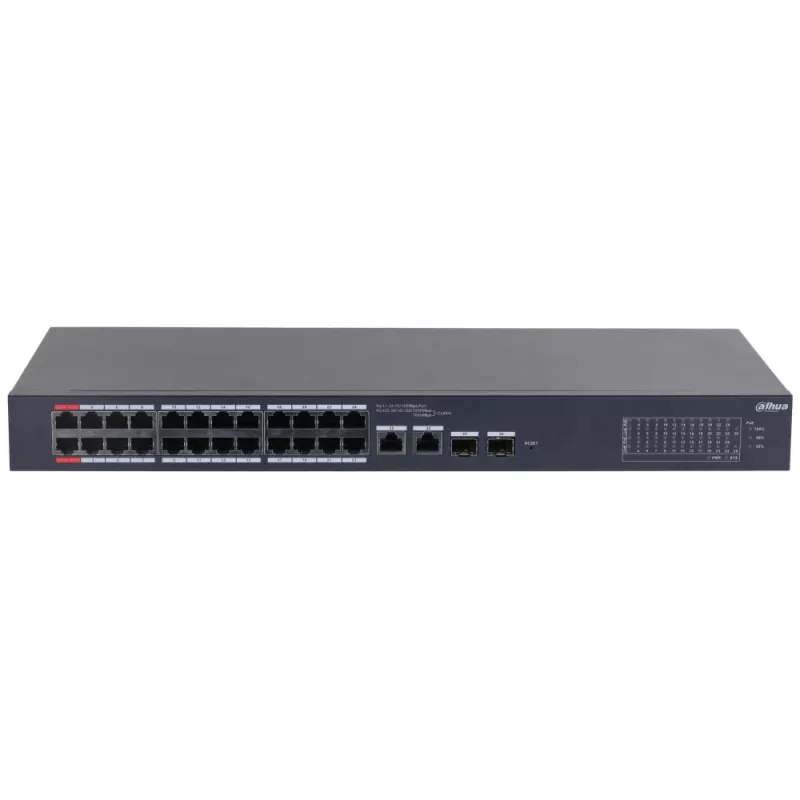 Dahua Technology DH-CS4226-24ET-240 tīkla komutators Pārvaldīts L2 Gigabit Ethernet (10/100/1000) Strāva pa Ethernet (PoE) Melns