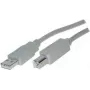 USB kabelis ShiverPeaks BS77023 3m USB 2.0 A–B, pelēks