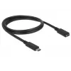 USB kabelis DeLOCK 85533 USB 3.2 Gen 1 1m USB C melns