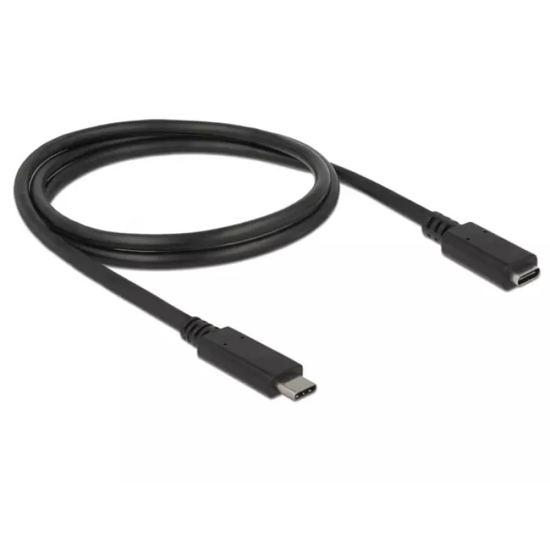 USB kabelis DeLOCK 85533 USB 3.2 Gen 1 1m USB C melns