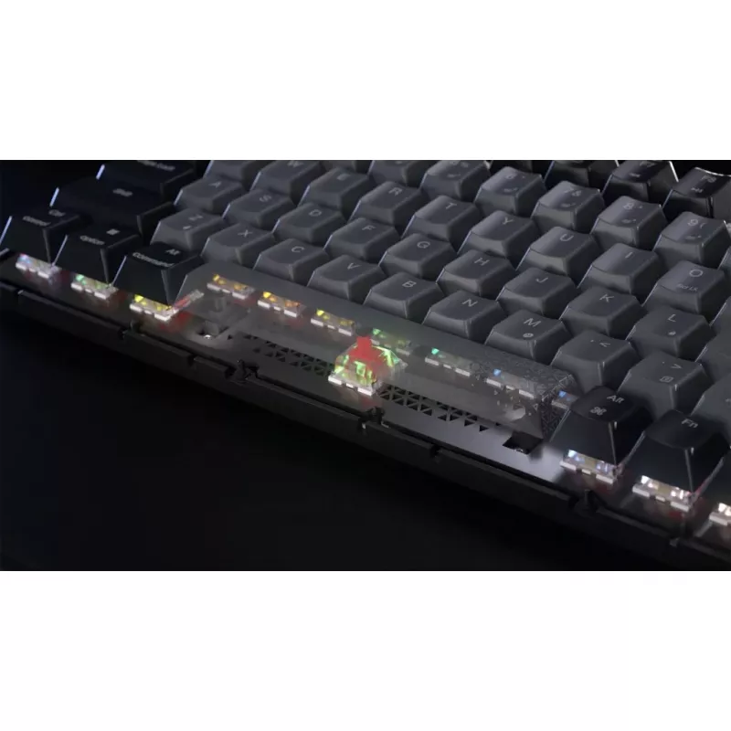 Corsair Gaming K65 Plus Wireless 75% RGB spēļu tastatūra, MLX Sarkans - melna, pelēka