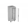 LANBERG 19 collu 32U stāvošs statīva skapis 600×600 mm pelēks ar perforētām durvīm un LCD (plakanais iepakojums)