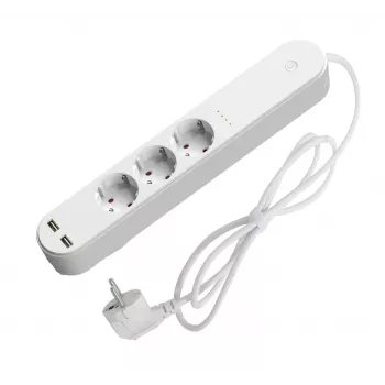 Viedā pagarinātājs Denver SHP-310U 3 AC kontaktligzdas F tips 3680 W