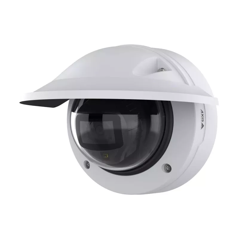 IP drošības kamera Axis P3278-LVE — kupola, 3840×2160, iekštelpām un ārtelpām, griestu/sienas stiprinājums, 1/1,8 collu CMOS, 0,03 lx, 103° H