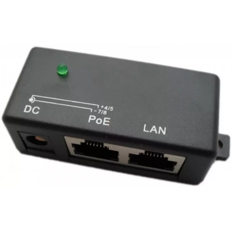 PoE inžektors Extralink 1 Port 100Mb/s RJ45