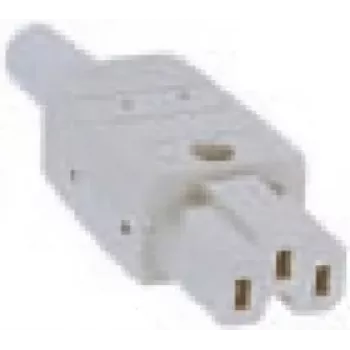 Elektriskā strāvas kontaktdakša C15 Bachmann 916.970 Pelēka