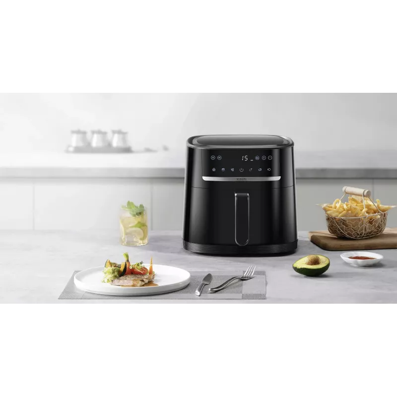 Xiaomi gaisa fritieris 6L MAF08 Vienvietīgā 1500 W karstā gaisa fritieris, melns